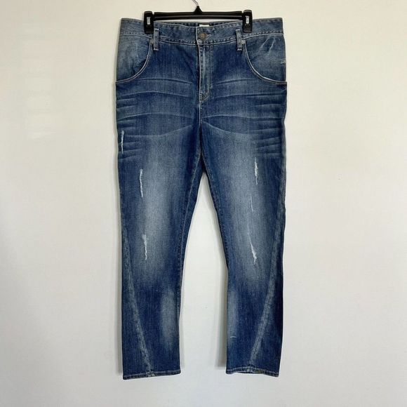 Radcliffe London‎ Jeans Women's 30 Blue High Rise Straight Leg Denim 35x28 - Picture 1 of 16